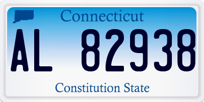 CT license plate AL82938