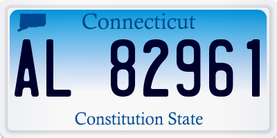 CT license plate AL82961