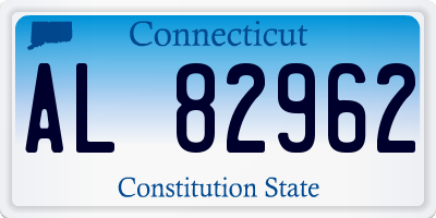 CT license plate AL82962