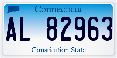 CT license plate AL82963