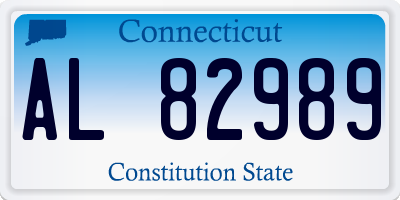 CT license plate AL82989