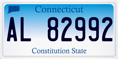 CT license plate AL82992