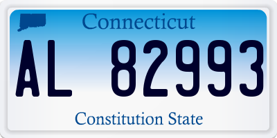 CT license plate AL82993