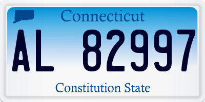 CT license plate AL82997