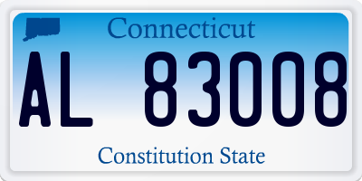 CT license plate AL83008