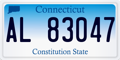 CT license plate AL83047