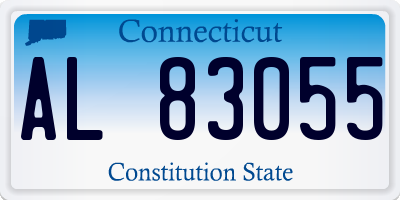 CT license plate AL83055