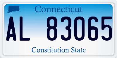 CT license plate AL83065