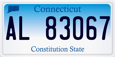 CT license plate AL83067