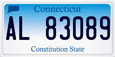 CT license plate AL83089
