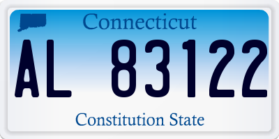 CT license plate AL83122