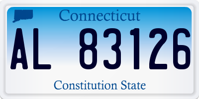 CT license plate AL83126