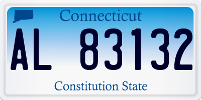 CT license plate AL83132