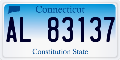 CT license plate AL83137