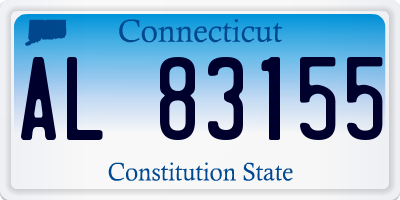 CT license plate AL83155