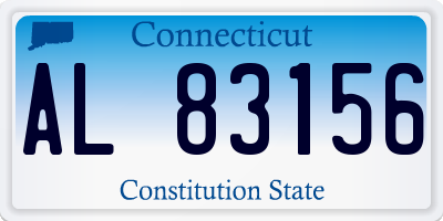 CT license plate AL83156
