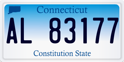 CT license plate AL83177