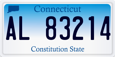 CT license plate AL83214