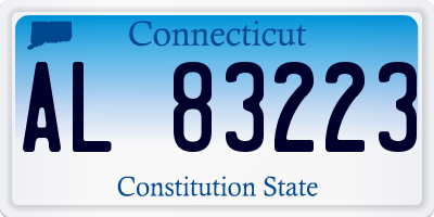 CT license plate AL83223