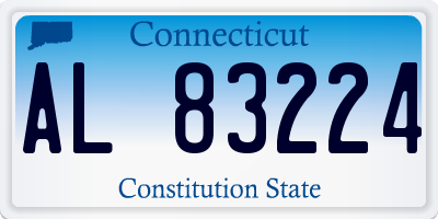 CT license plate AL83224