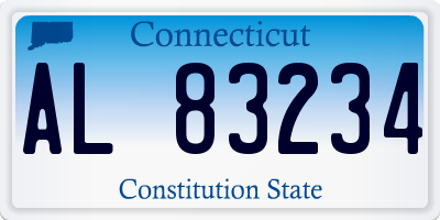 CT license plate AL83234