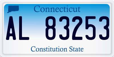 CT license plate AL83253