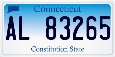 CT license plate AL83265