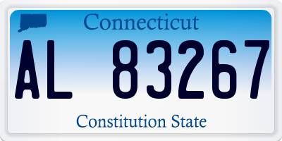 CT license plate AL83267