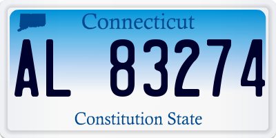 CT license plate AL83274