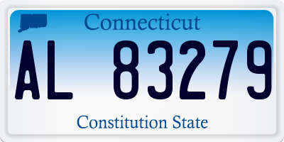 CT license plate AL83279