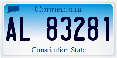 CT license plate AL83281