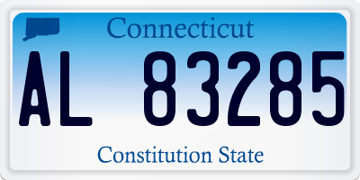 CT license plate AL83285