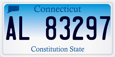 CT license plate AL83297
