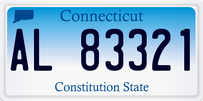 CT license plate AL83321