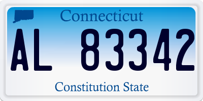 CT license plate AL83342