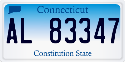 CT license plate AL83347