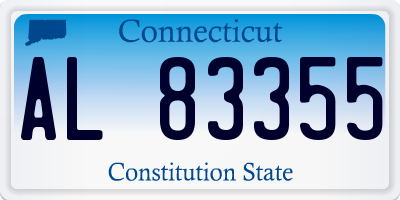 CT license plate AL83355