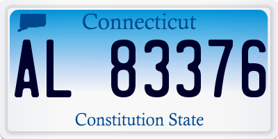 CT license plate AL83376