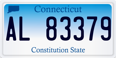 CT license plate AL83379