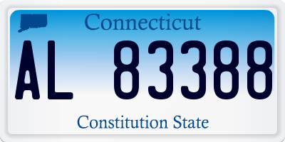 CT license plate AL83388