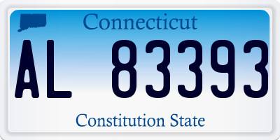 CT license plate AL83393