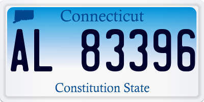 CT license plate AL83396