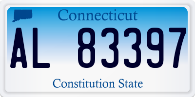 CT license plate AL83397