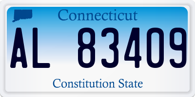 CT license plate AL83409