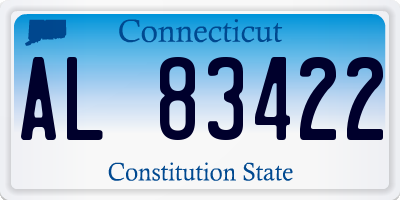 CT license plate AL83422