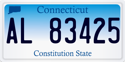 CT license plate AL83425
