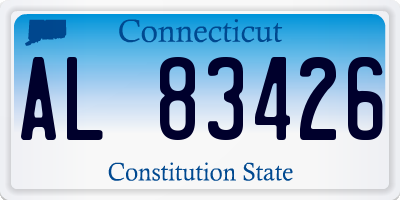 CT license plate AL83426