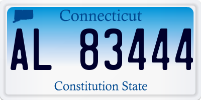 CT license plate AL83444
