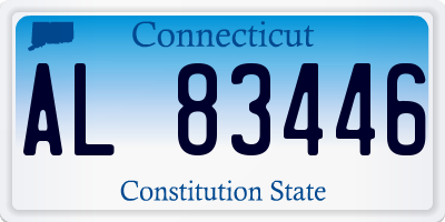 CT license plate AL83446
