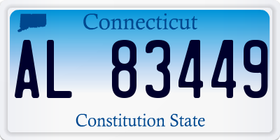 CT license plate AL83449